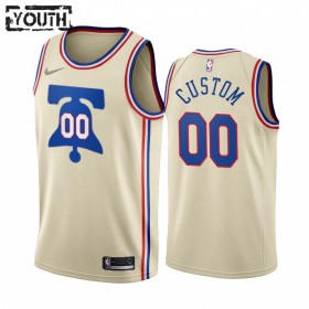 Canotte Bambino Philadelphia 76ers Personalizzate 2020-21 Earned Edition Swingman